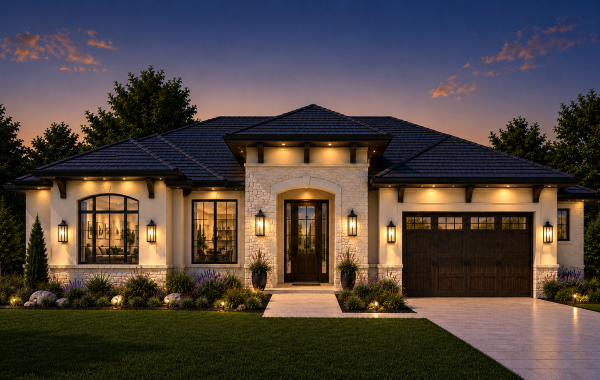 Lexington Luxury Ranch Night View 2